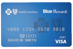 blue reward card